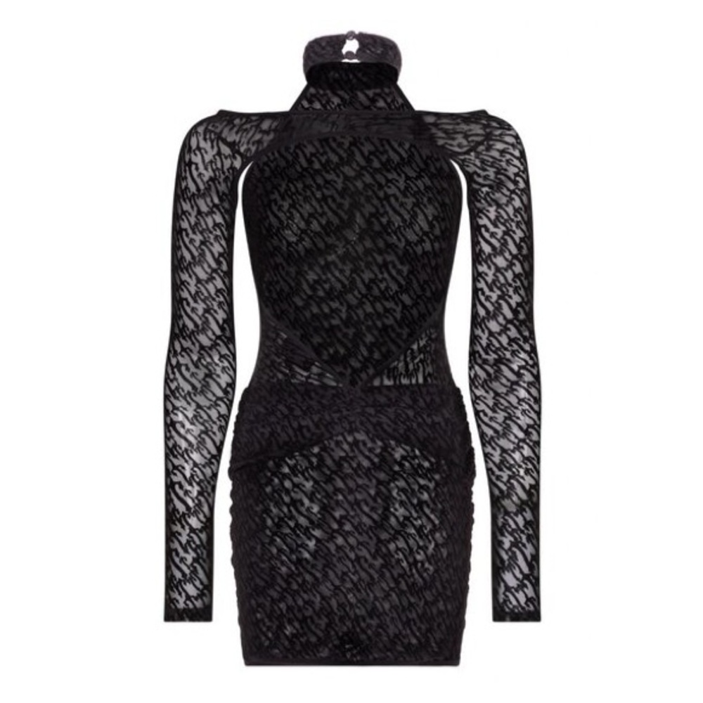 Trapstar Women’s Jacquard Mesh Dress – Black